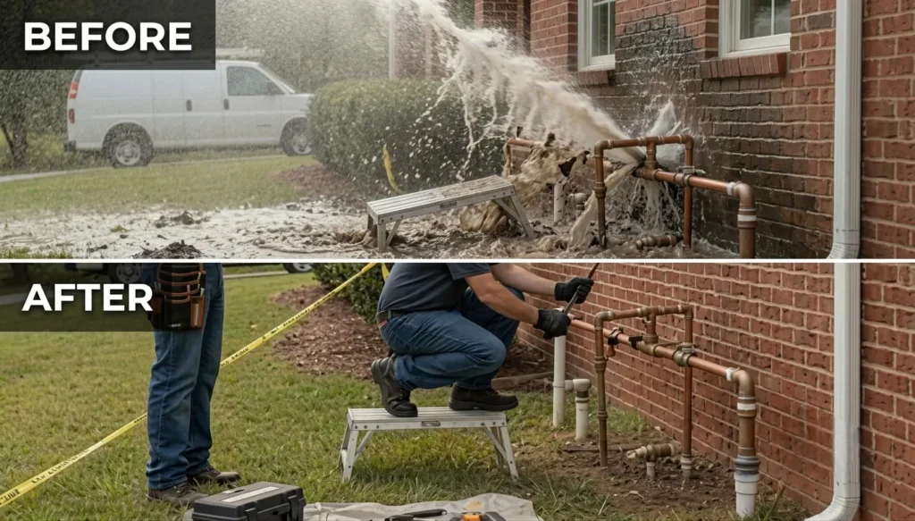 Emergency Plumber Service Atlanta GA Before & After