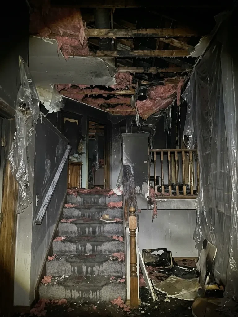 Fire Damage Clean Up in Atlanta GA Rapid Response Team Air Drop Water Restoration