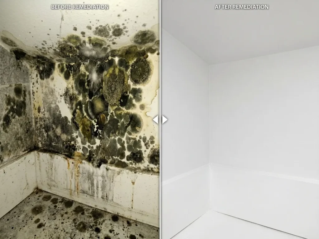 Mold Growth in Atlanta Before And AFter