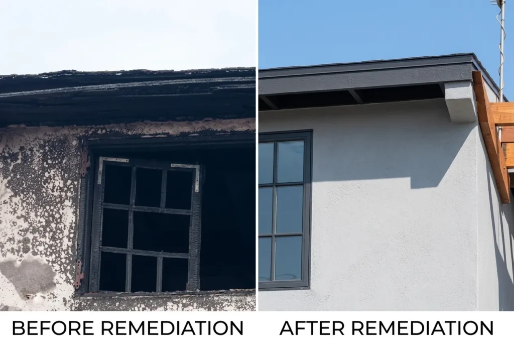 Smoke Damage Restoration Atlanta GA Before and after picture