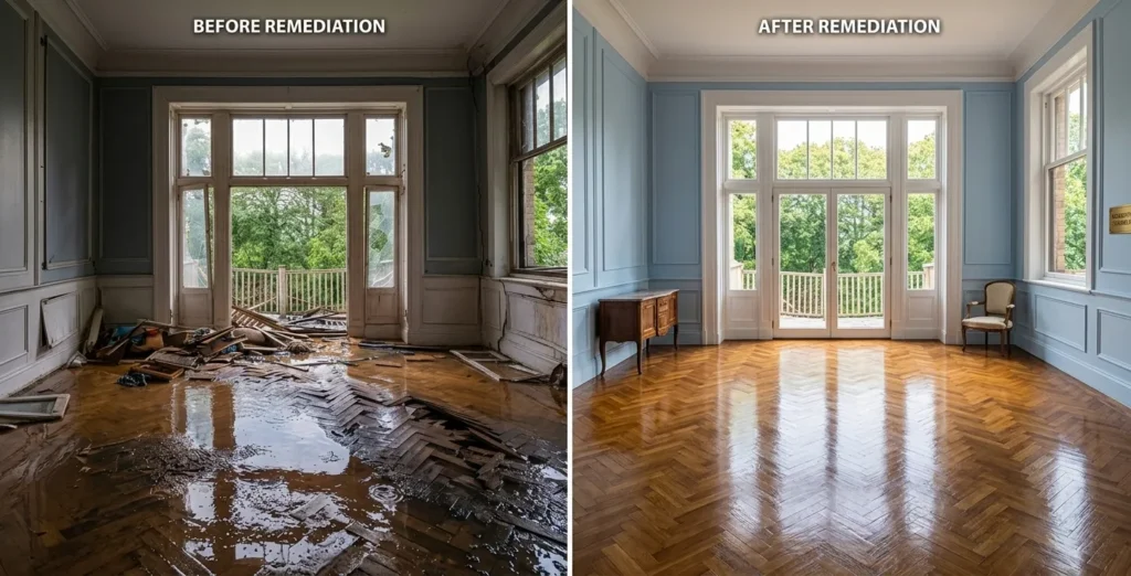 Best Water Damage Restoration Near Me in Norcross, Atlanta Georgia Before And After