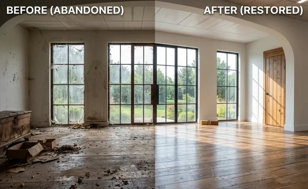 Popular Water Damage Risk for Atlanta Homes Before and after