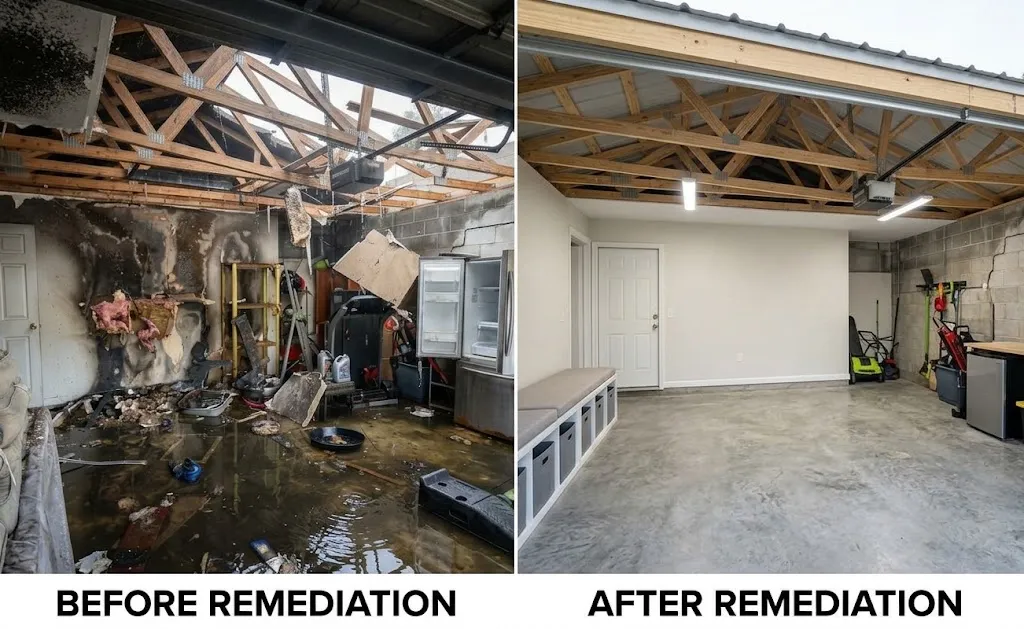 Common Restoration Damages in Fall 5 Problems Atlanta Metro Before and After
